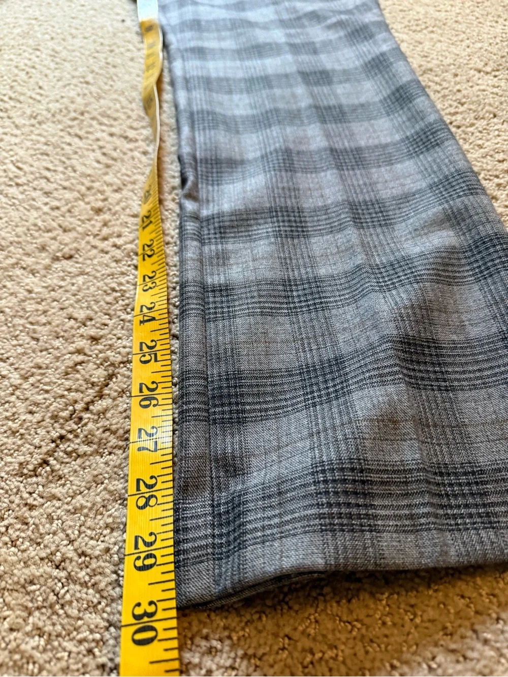 Ann Taylor Factory Gray Plaid Ankle Pants